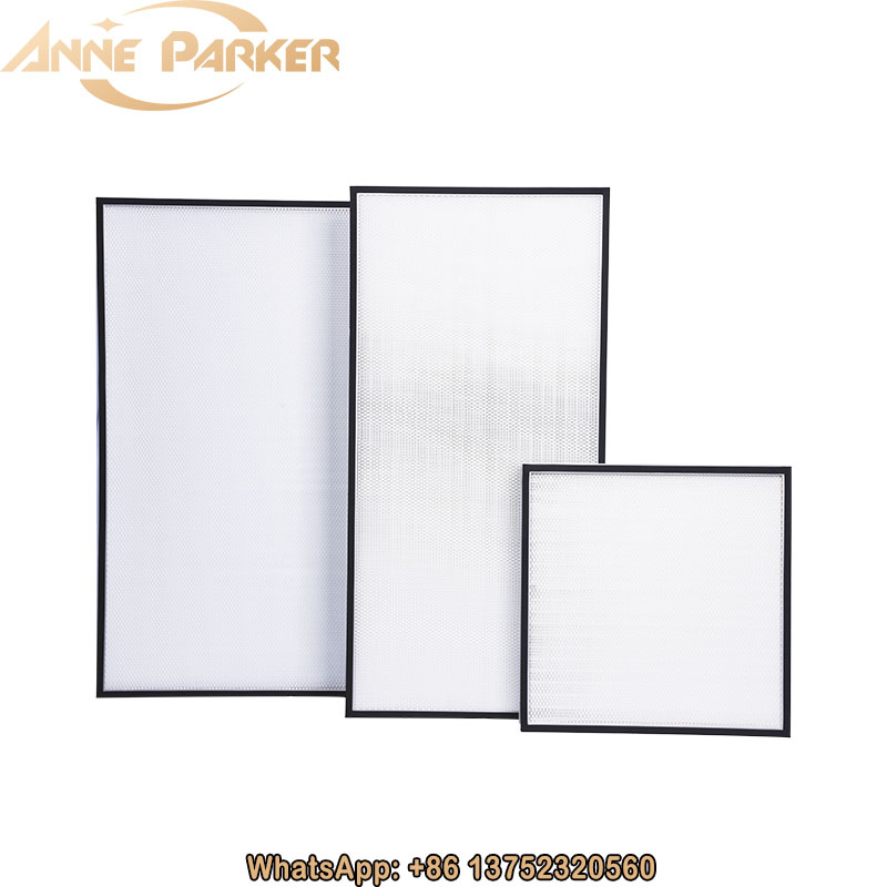 PTFE Good Sealing Mini Pleat H14 HEPA Panel Air Filter