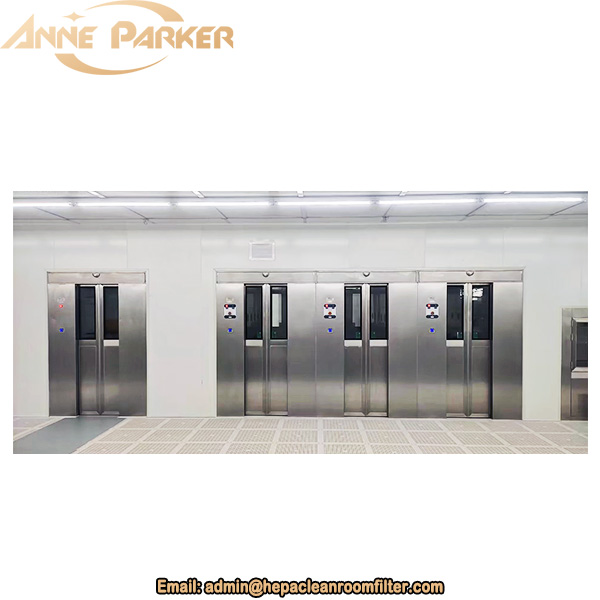 Automatic Sliding Door Cargo Air Shower Cleanroom Chamber Design